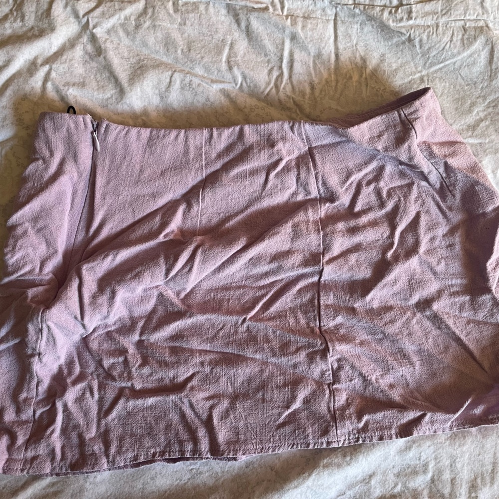 Purple mini skirt